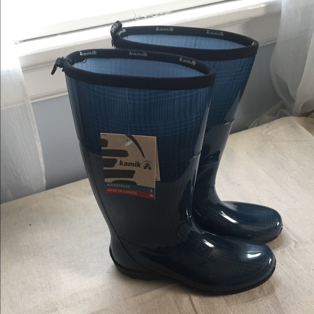 🎉 NWT Kamik Dark Blue Rain Boots | Size 11